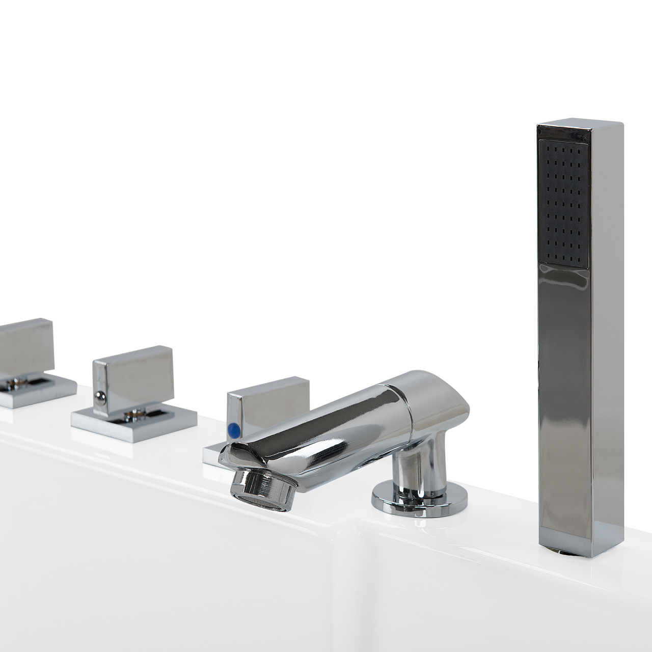 Cadă de colț LED cu hidromasaj ACUARIO Dreapta 170 x 80 cm Alb [7]