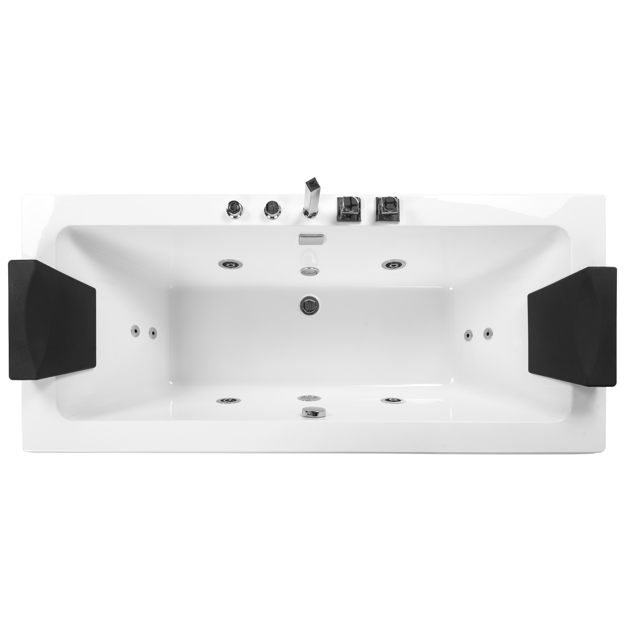 Cadă de colț LED cu hidromasaj GALLEY 170 x 75 cm Alb [8]