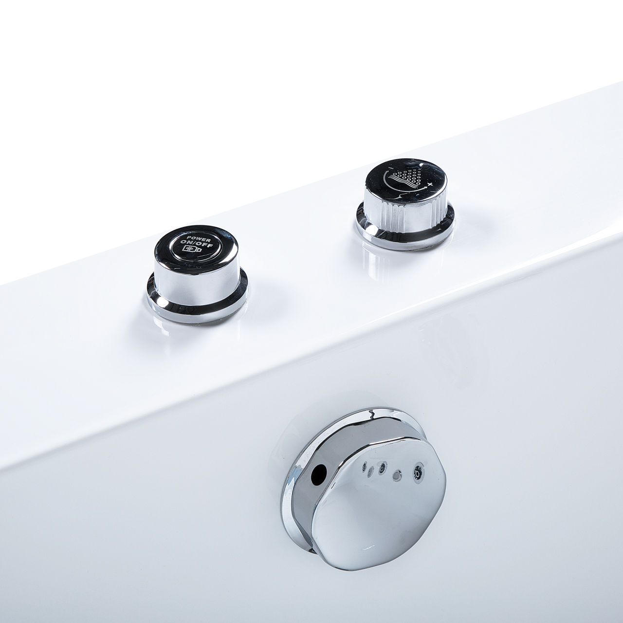 MARQUIS LED corner bathtub with hydromassage 180 x 90 cm White [7]