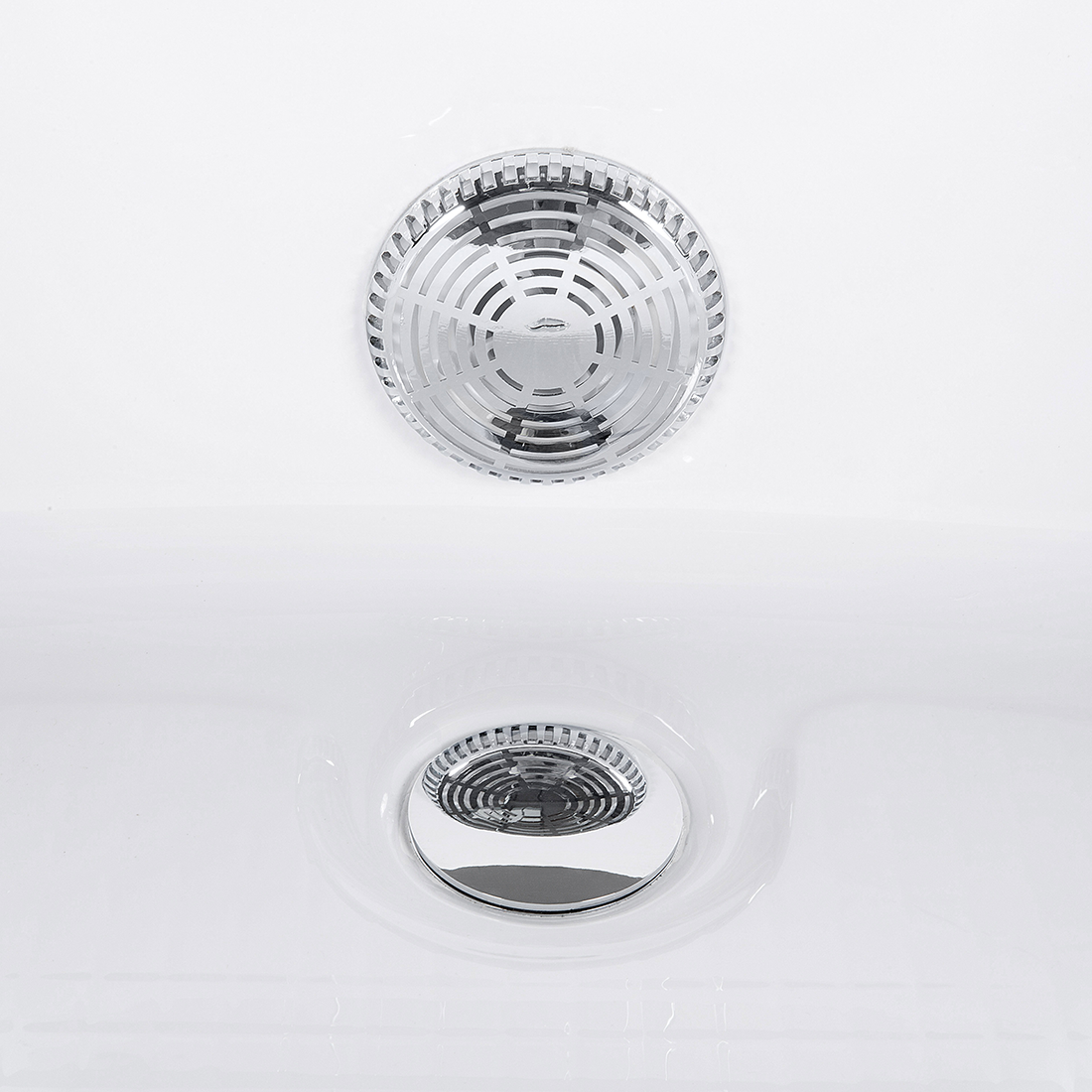 MARTINICA LED corner bathtub with hydromassage 214 x 155 cm White [8]