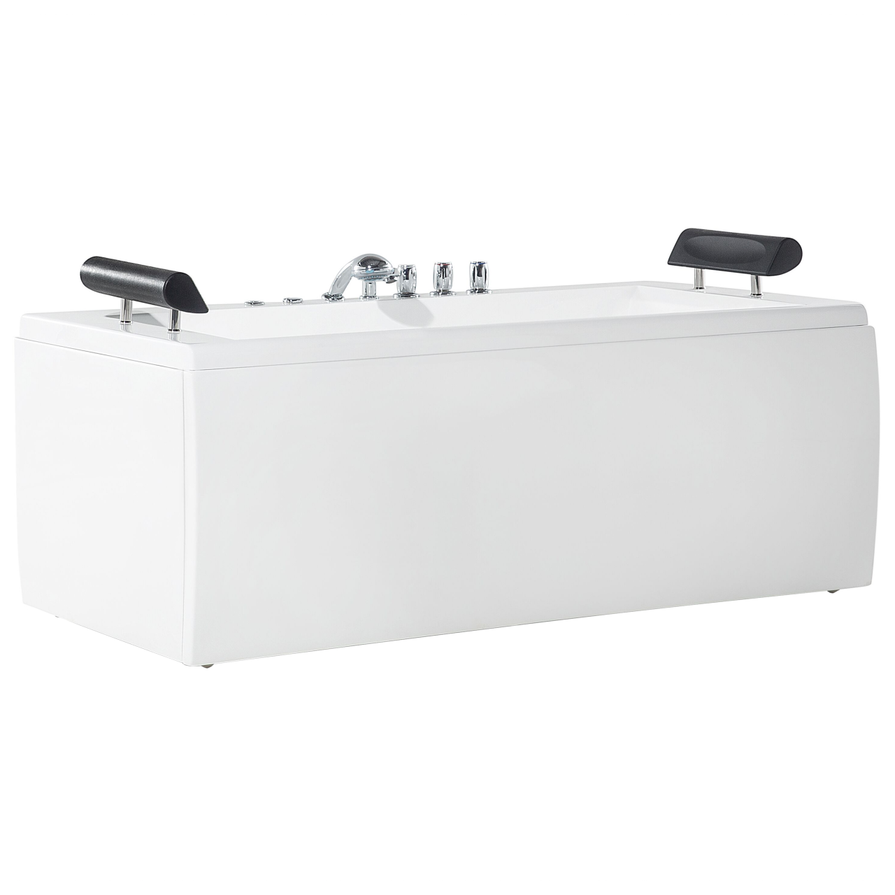 Cadă de colț LED cu hidromasaj MONTEGO 172 x 83 cm Alb [5]