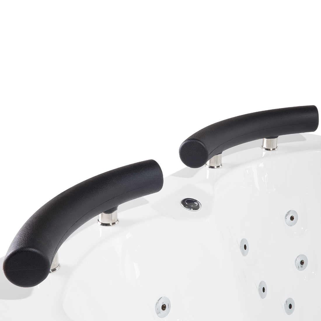 Cadă de colț LED cu hidromasaj PARADISO Dreapta 158 x 113 cm Alb [7]