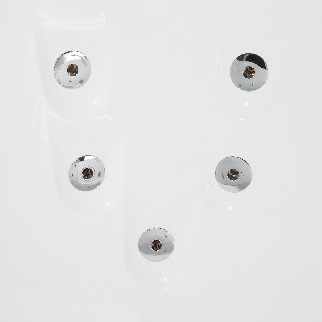 Cadă de colț LED cu hidromasaj PARADISO Dreapta 158 x 113 cm Alb [8]