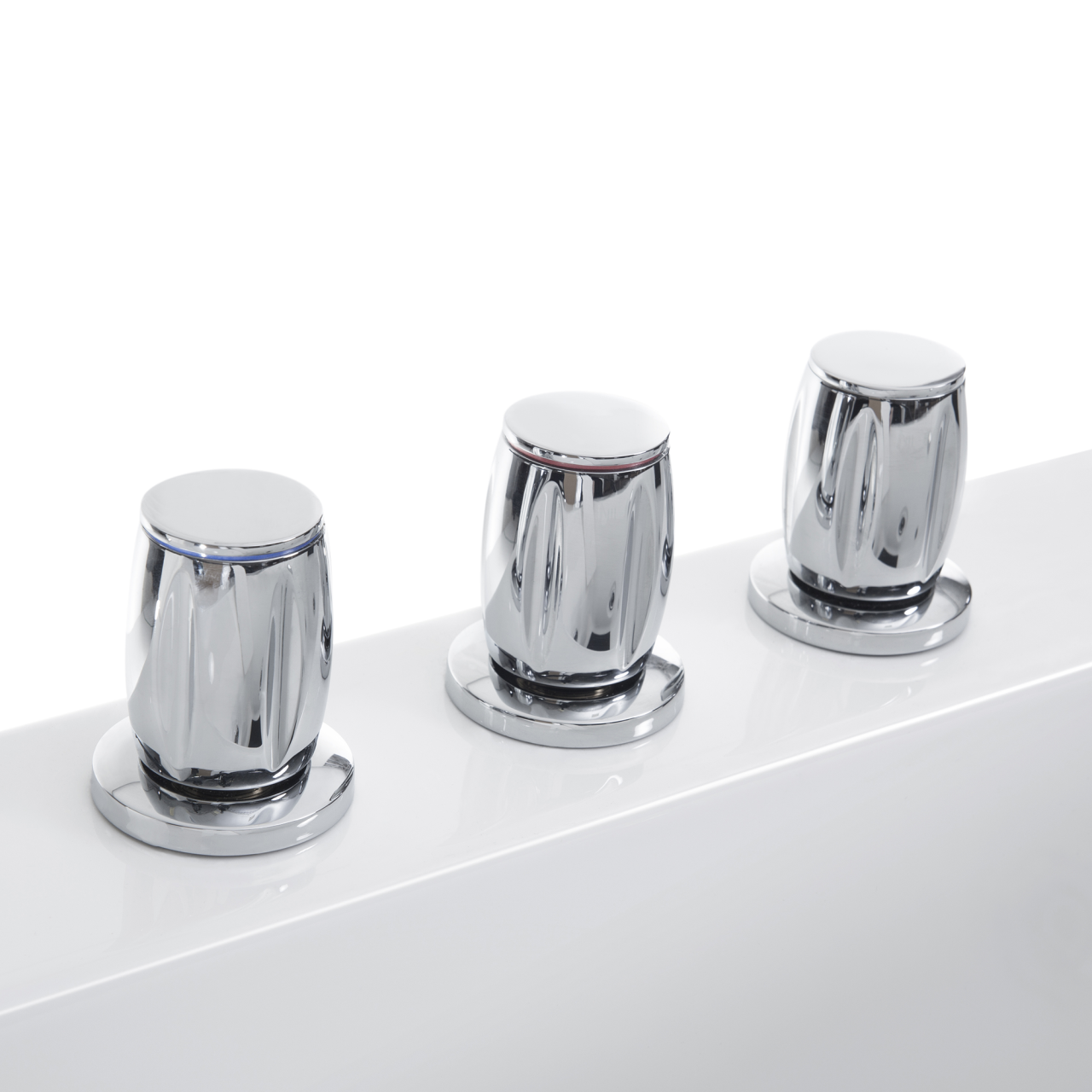 LED corner bathtub with hydromassage TOCOA 205 x 146 cm White [10]