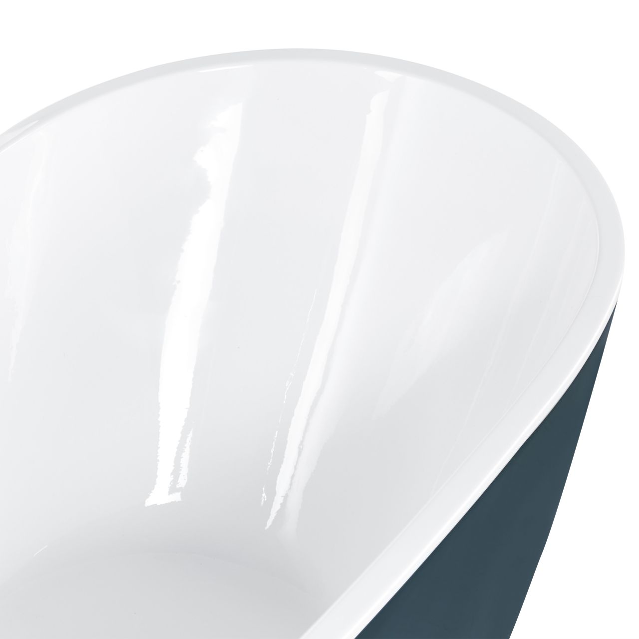 Freestanding bathtub ANTIGUA 170 x 77 cm Greenish blue [9]