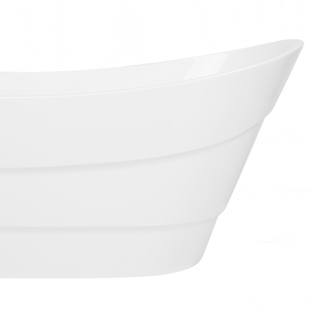 Freestanding bathtub BUENAVISTA 170 x 73 cm White [5]