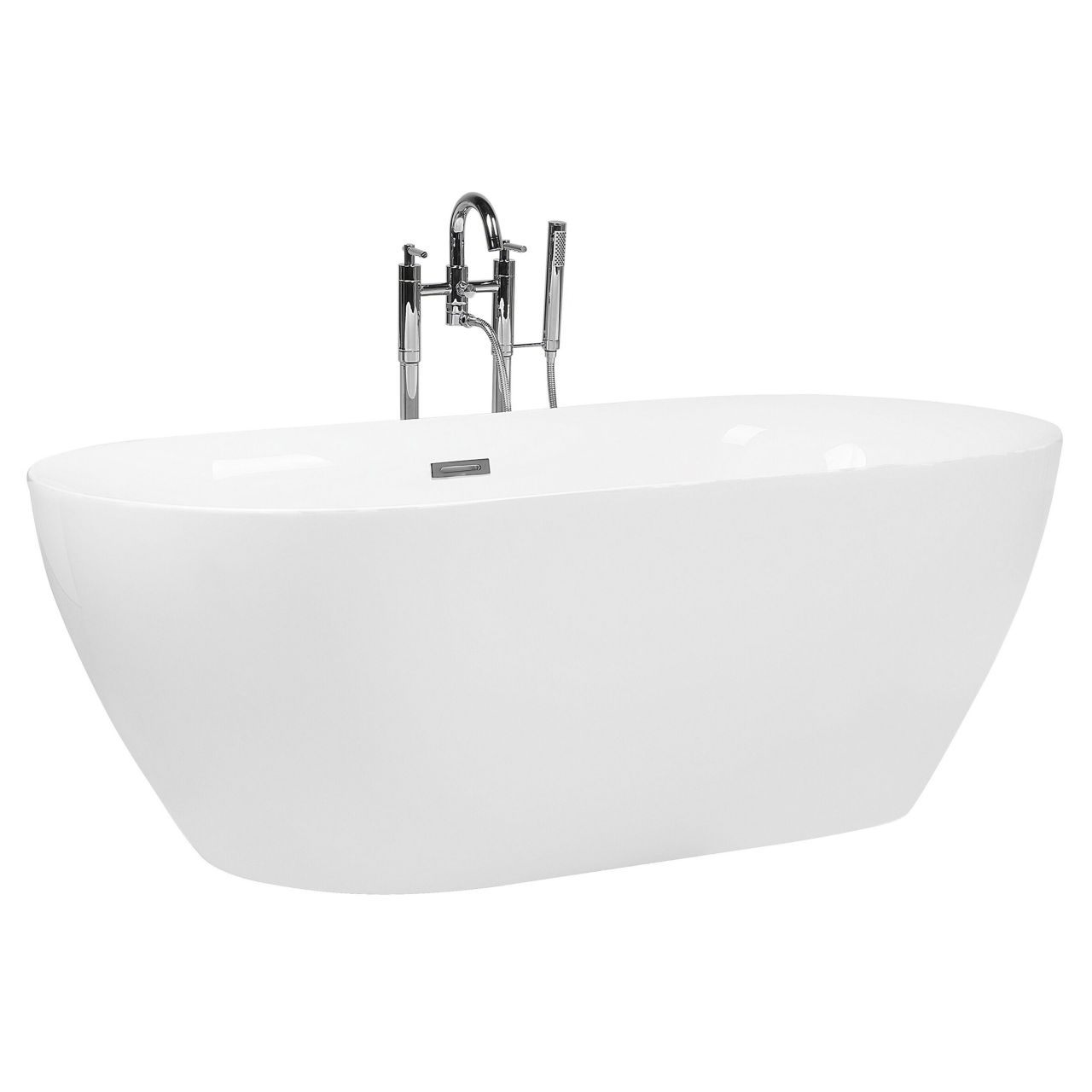 Freestanding bathtub CARRERA 160 x 75 cm White [4]
