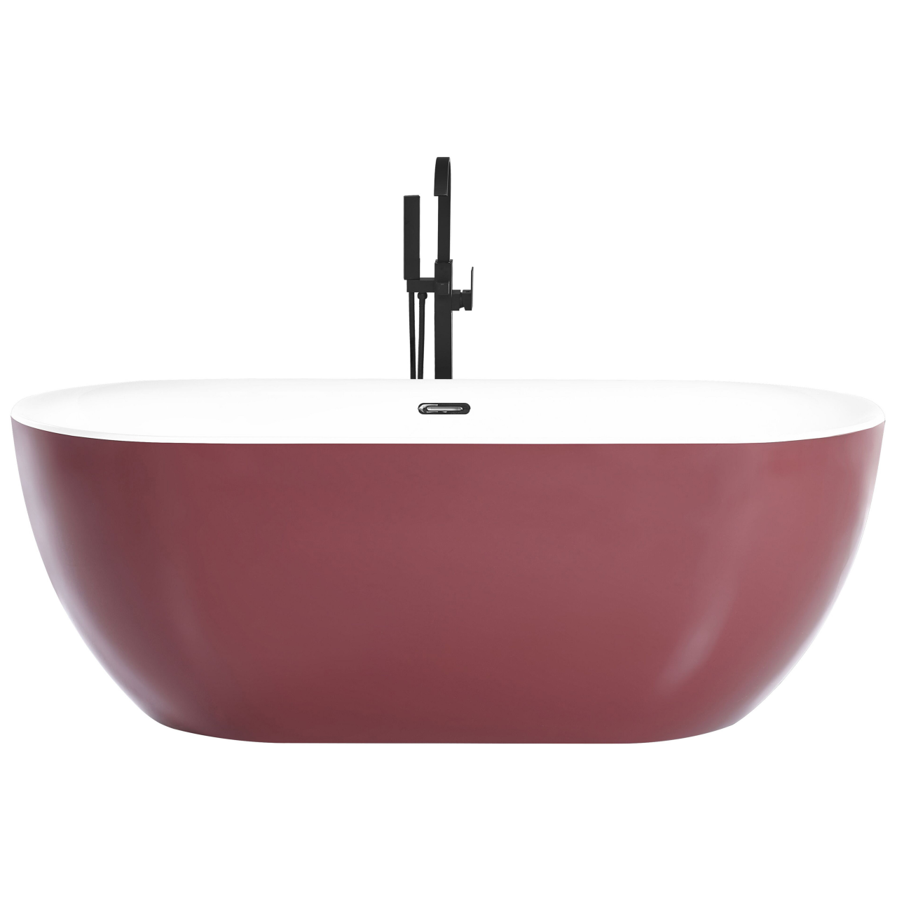 CARRERA freestanding bathtub 170 x 80 cm Bordeaux [2]