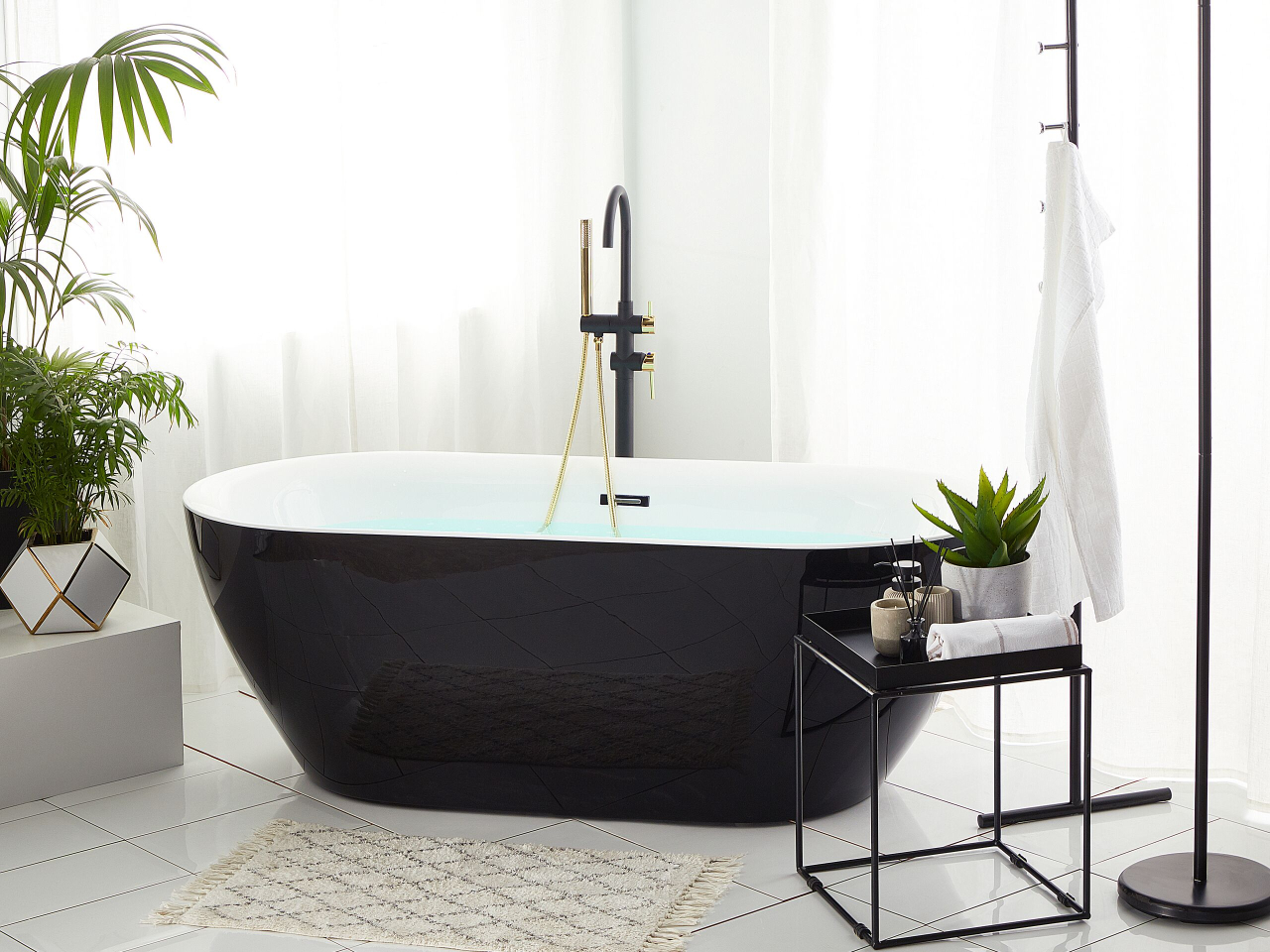 Carrera freestanding bathtub 170 x 80 cm Black [1]