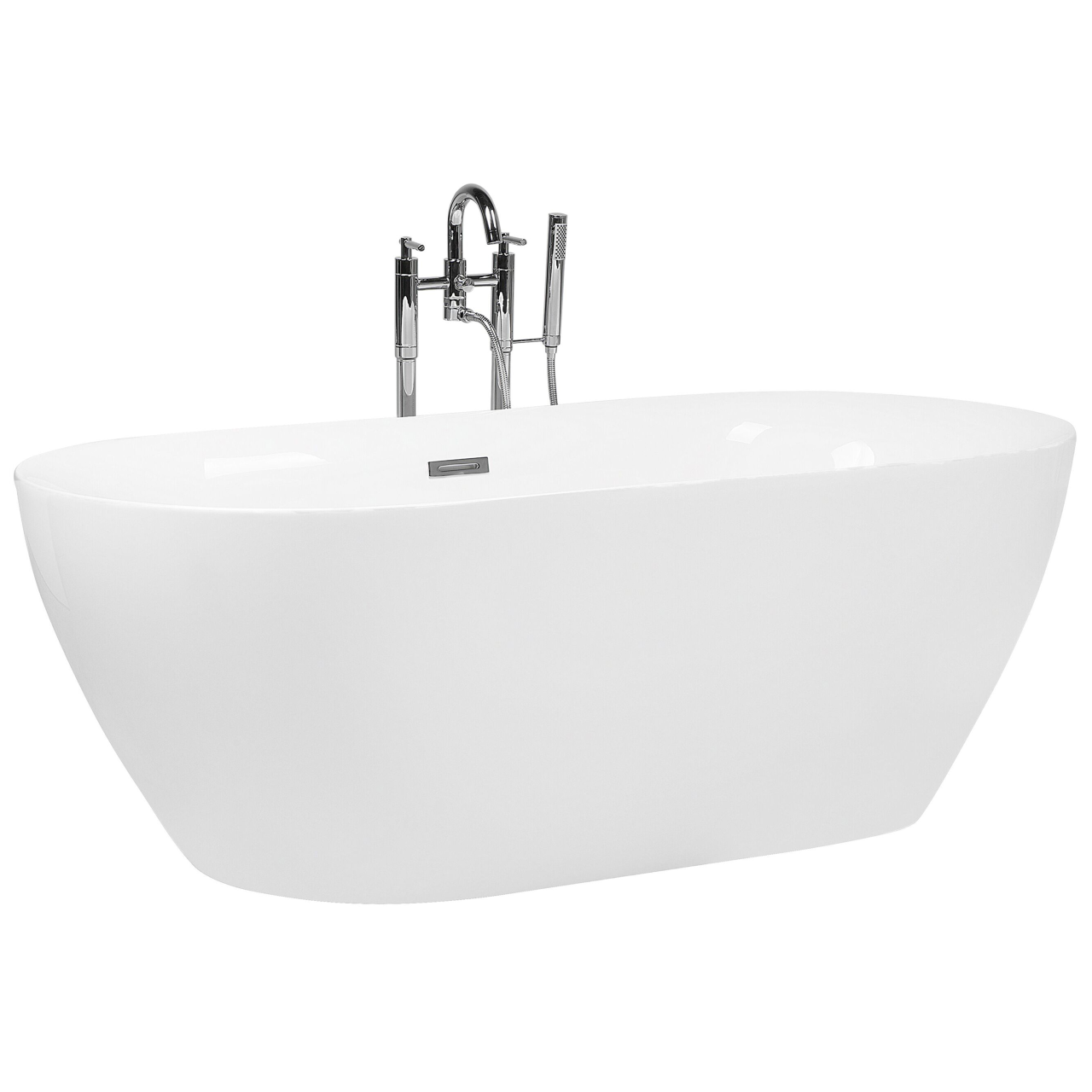 Freestanding bathtub CARRERA 180 x 80 cm White [4]