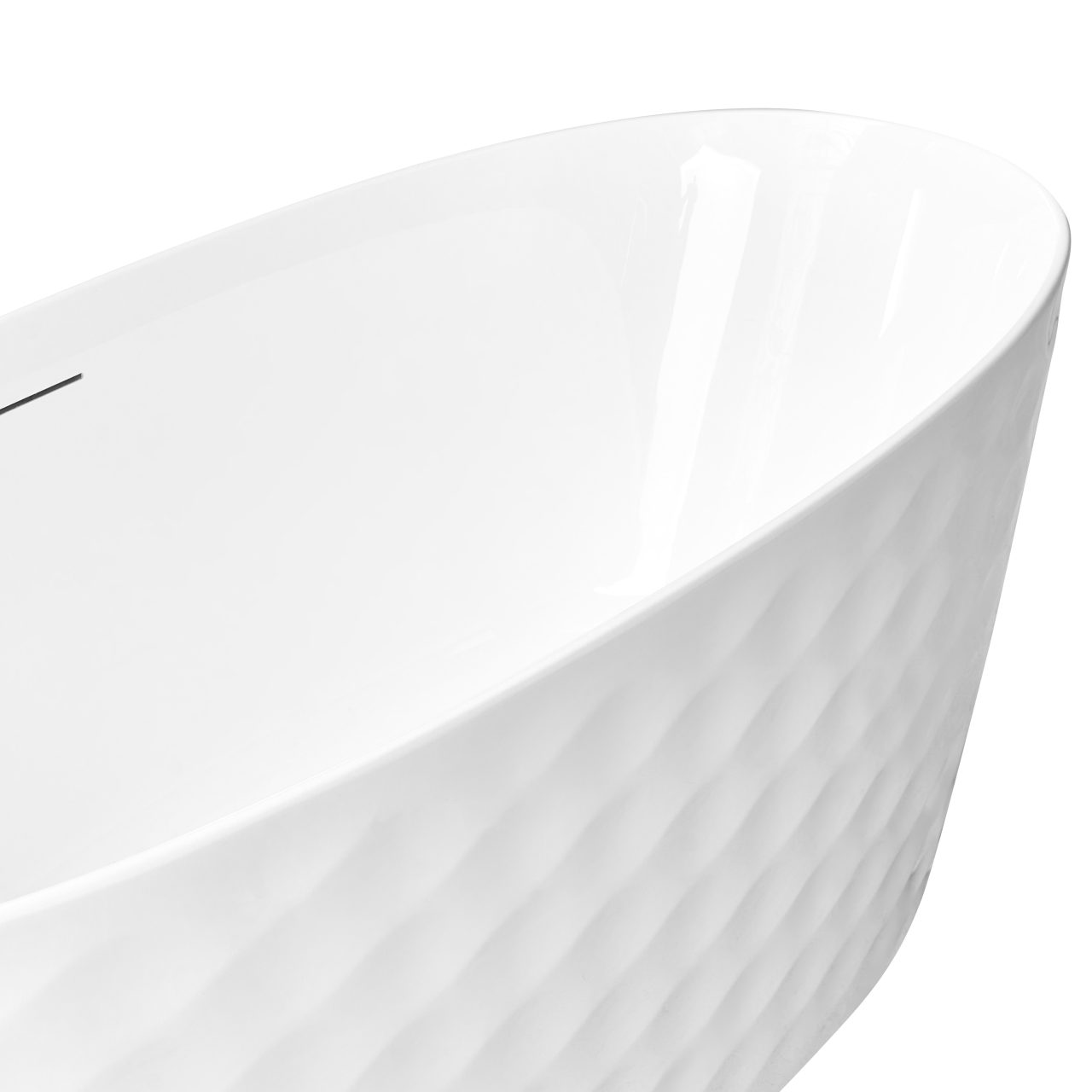 Freestanding bathtub CHUBUT 150 x 75 cm White [9]