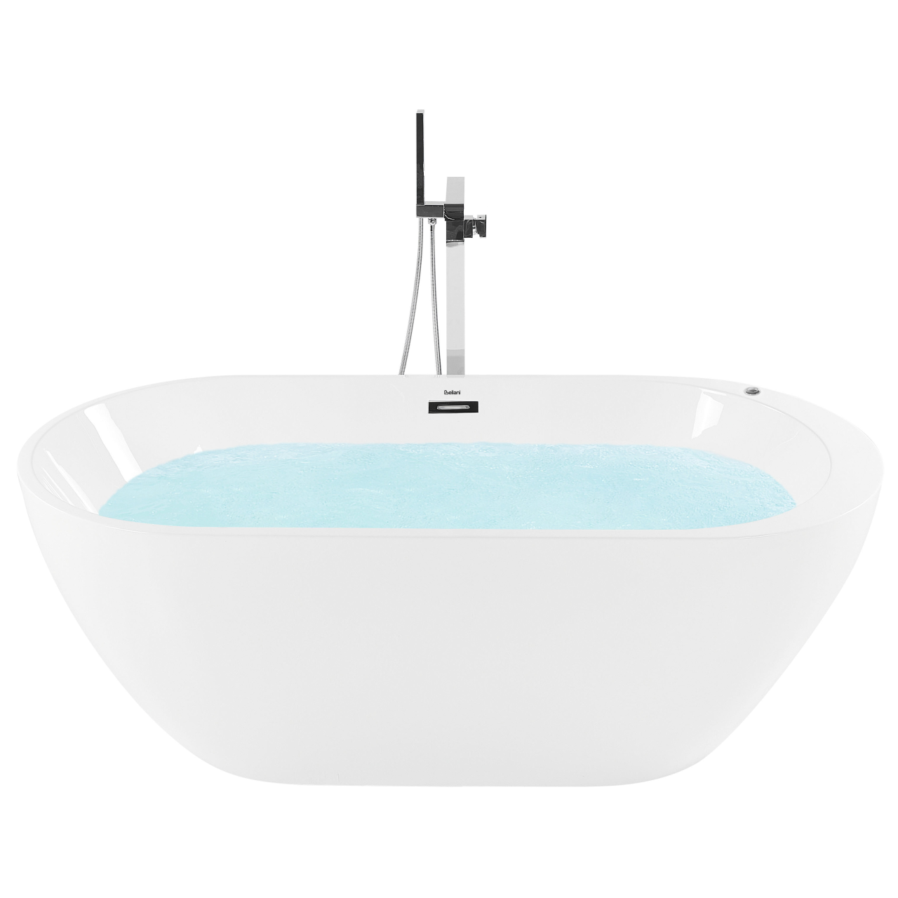 Cadă freestanding cu hidromasaj și LED NEVIS 170 x 80 cm Alb [2]