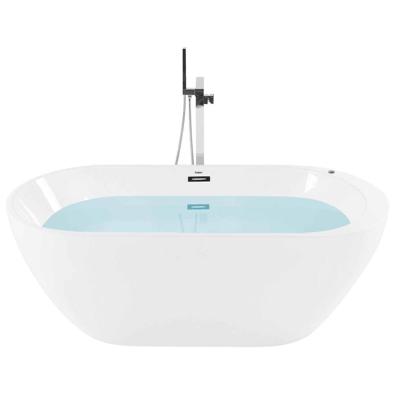 Cadă freestanding cu hidromasaj și LED NEVIS 170 x 80 cm Alb [4]