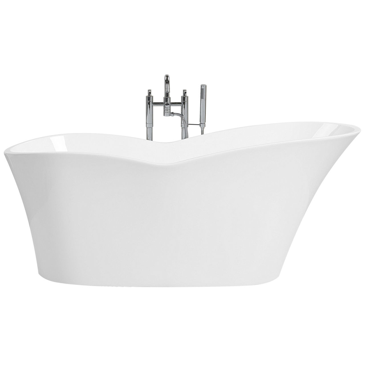 Freestanding bathtub DULCINA 170 x 80 cm White [2]