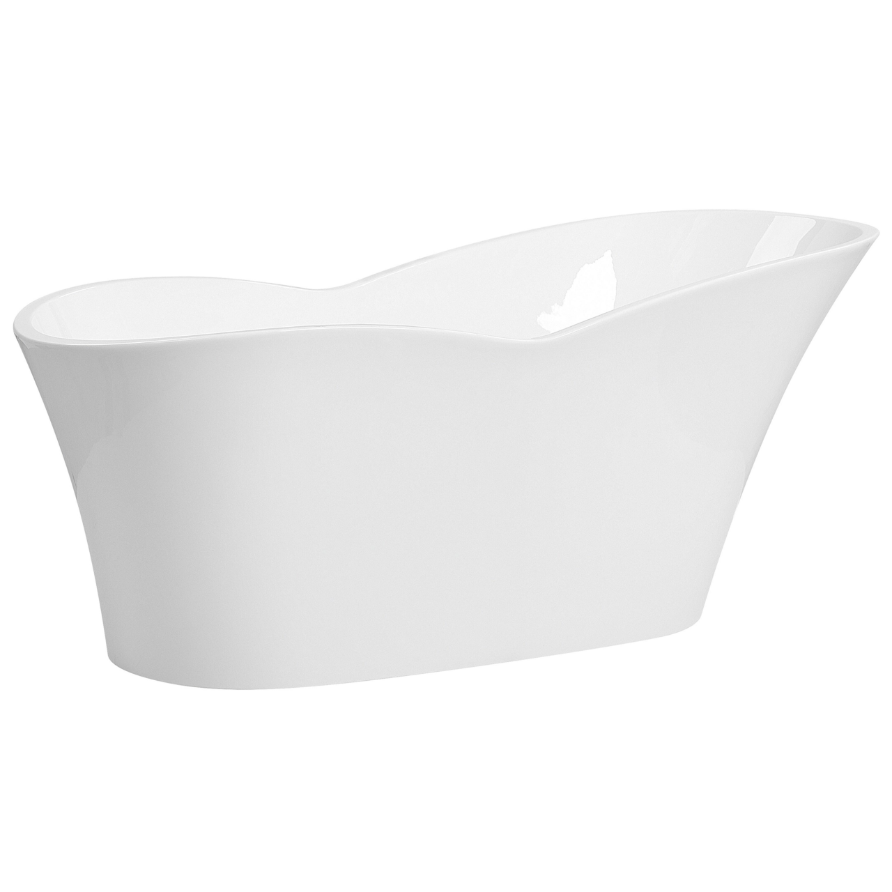 Freestanding bathtub DULCINA 170 x 80 cm White [6]
