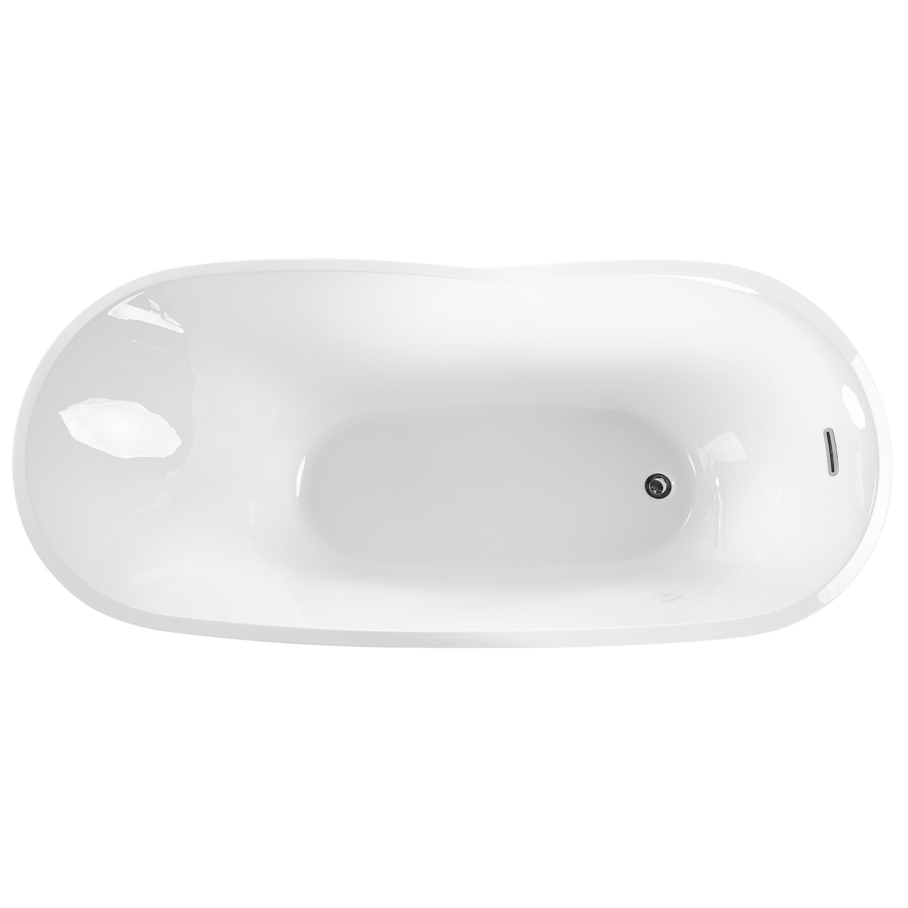 Cadă freestanding DULCINA 170 x 80 cm Negru/Alb [8]