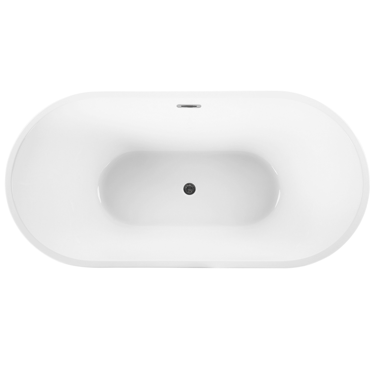 Freestanding bathtub HAVANA 150 x 75 cm Black/White [6]