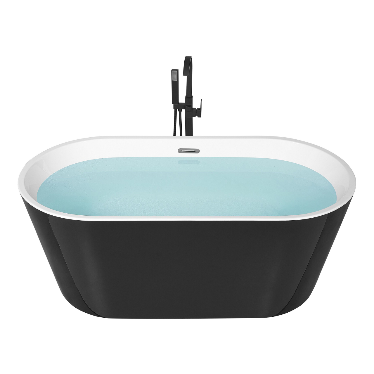 HAVANA freestanding bathtub 160 x 80 cm Black/White [2]