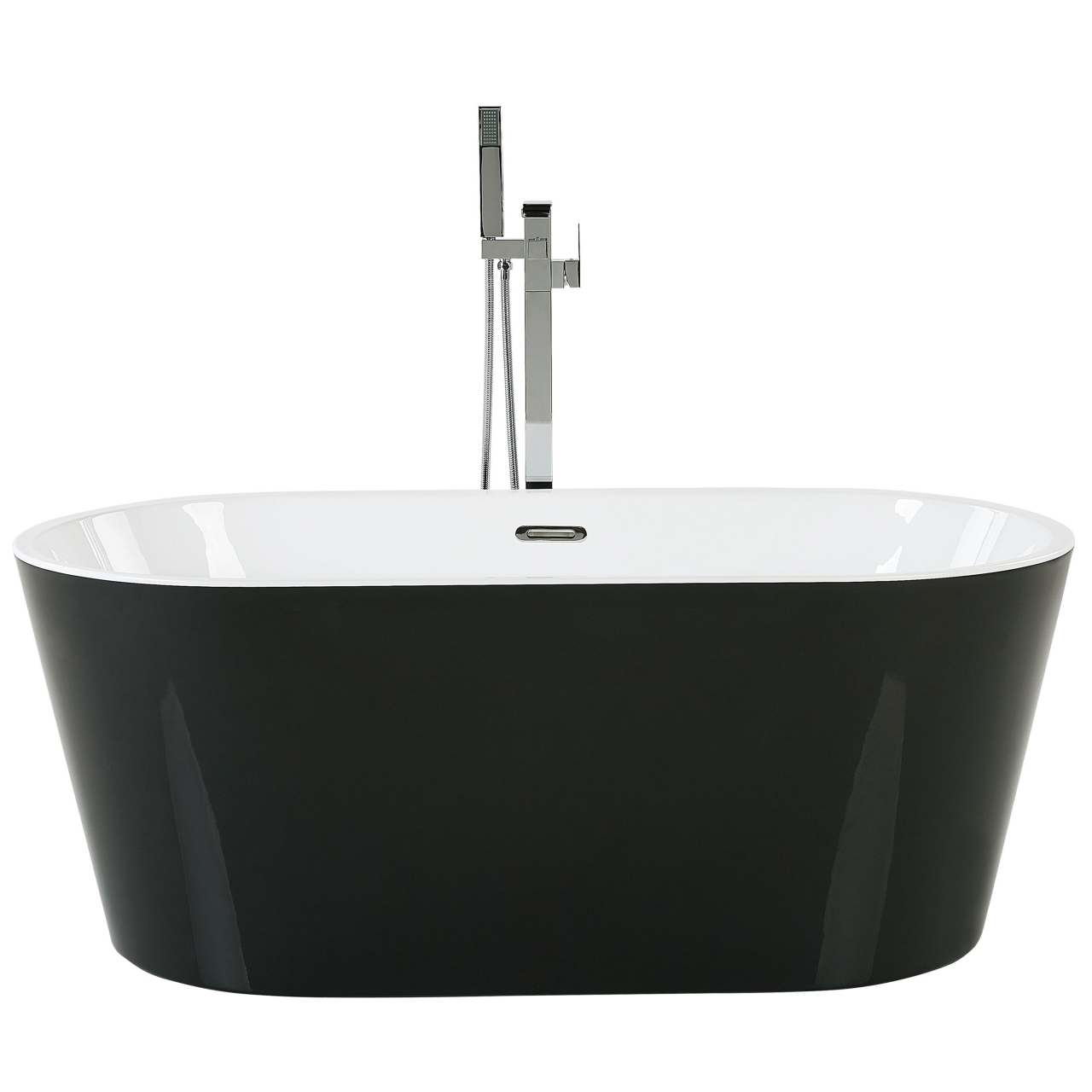 HAVANA freestanding bathtub 160 x 80 cm Black/White [4]