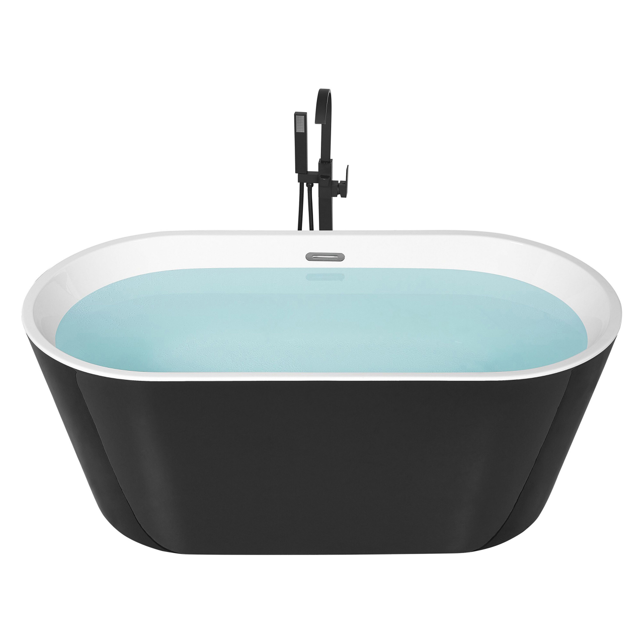 Freestanding bathtub HAVANA 170 x 73 cm Black/White [2]