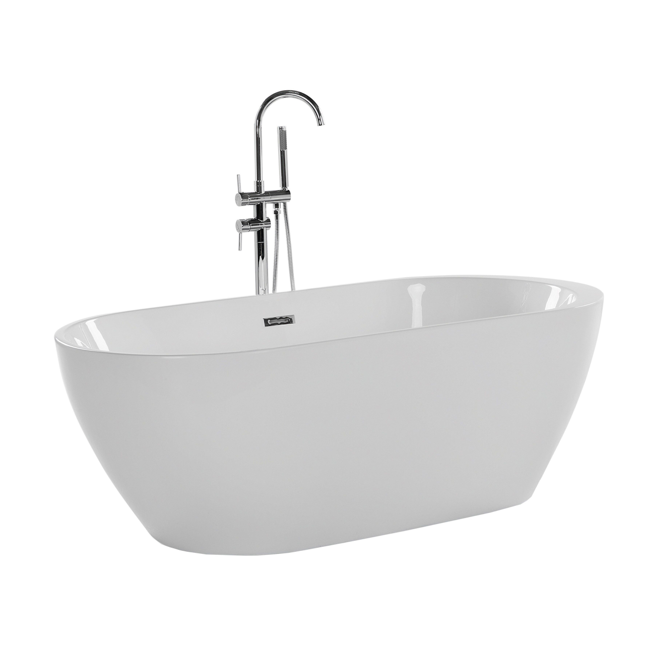 NEVIS freestanding bathtub 150 x 75 cm White [4]