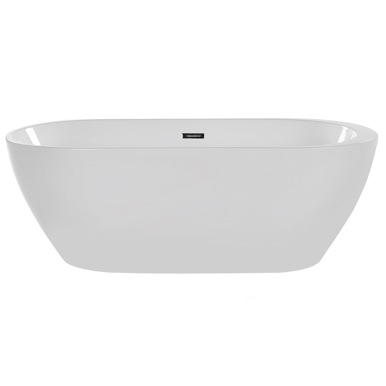 Freestanding bathtub NEVIS 160 x 75 cm White [5]