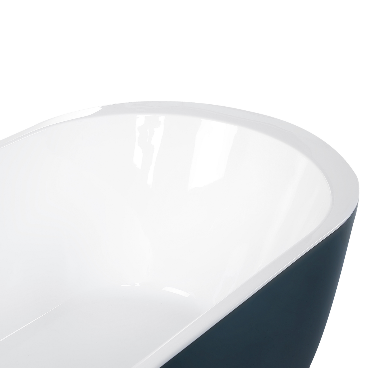 Cadă freestanding NEVIS 170 x 80 cm Albastru verzui [9]