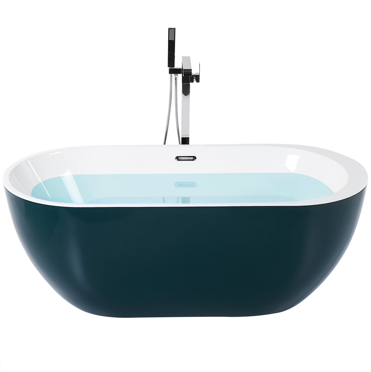 Cadă freestanding NEVIS 170 x 80 cm Albastru verzui [2]