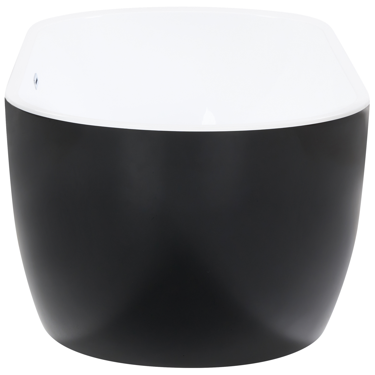 Freestanding bathtub NEVIS 170 x 80 cm Black [6]