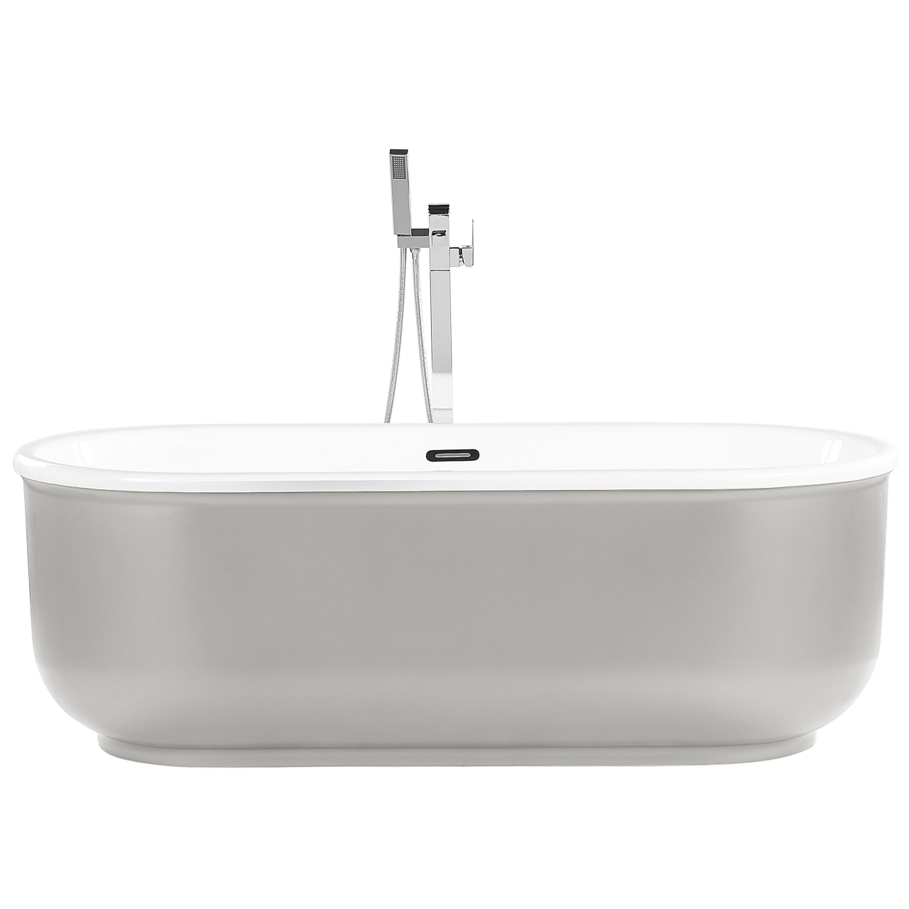 PINEL freestanding bathtub 170 x 80 cm Silver [4]