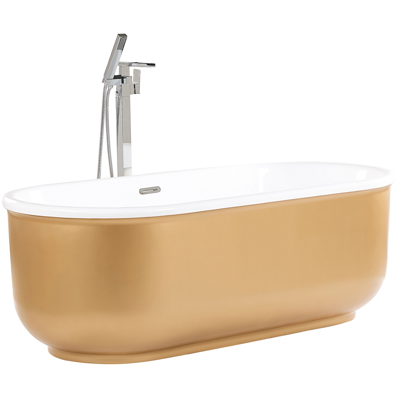 Freestanding bathtub PINEL 170 x 80 cm Gold [4]