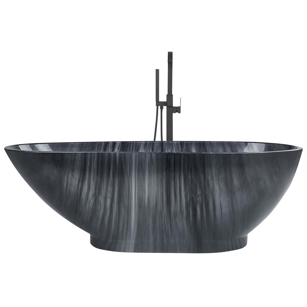 Freestanding bathtub RIOJA 170 x 80 cm Black marble [4]