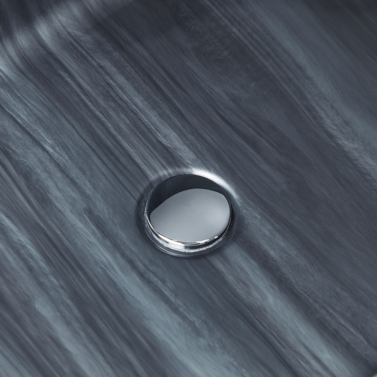 Cadă freestanding RIOJA 170 x 80 cm Negru marmură [9]