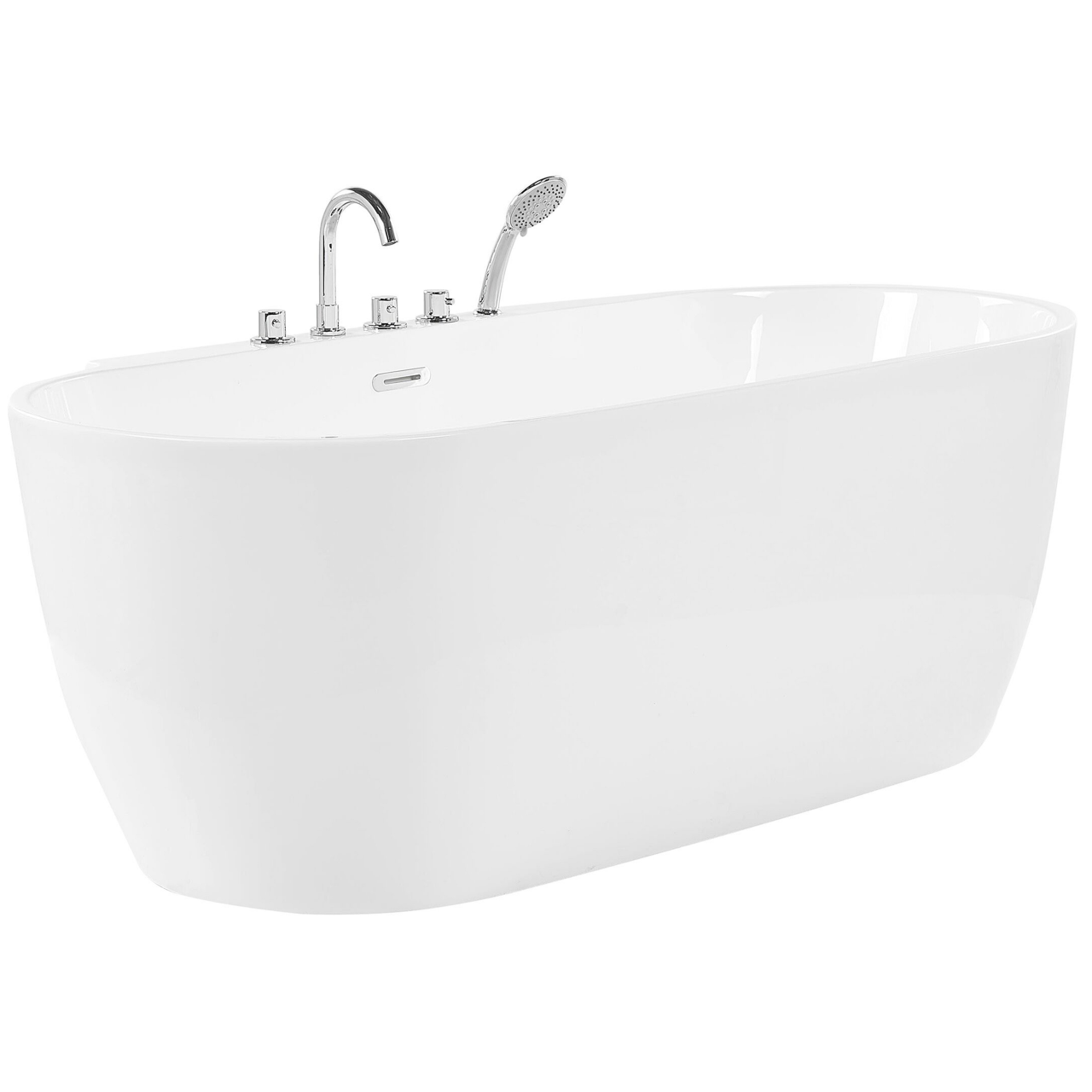 Freestanding bathtub ROTSO 170 x 80 cm White [4]