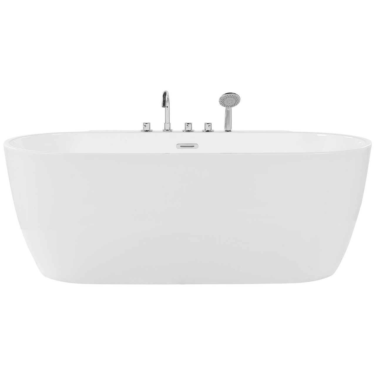 Freestanding bathtub ROTSO 170 x 80 cm White [2]