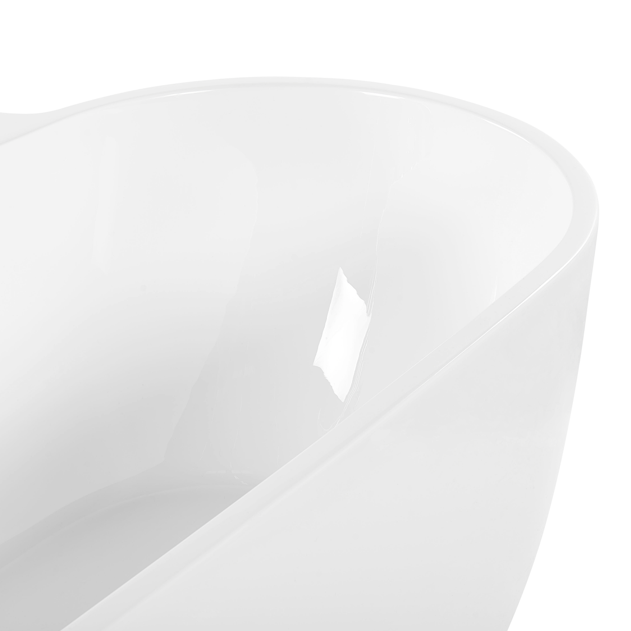 Freestanding bathtub ROTSO 170 x 80 cm White [8]