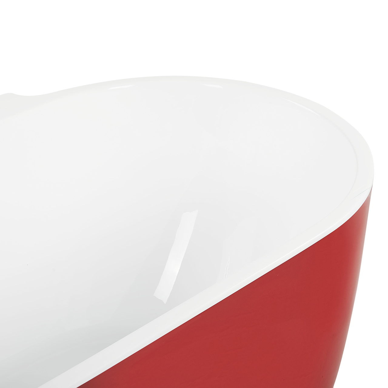 ROTSO freestanding bathtub 170 x 80 cm Red [8]