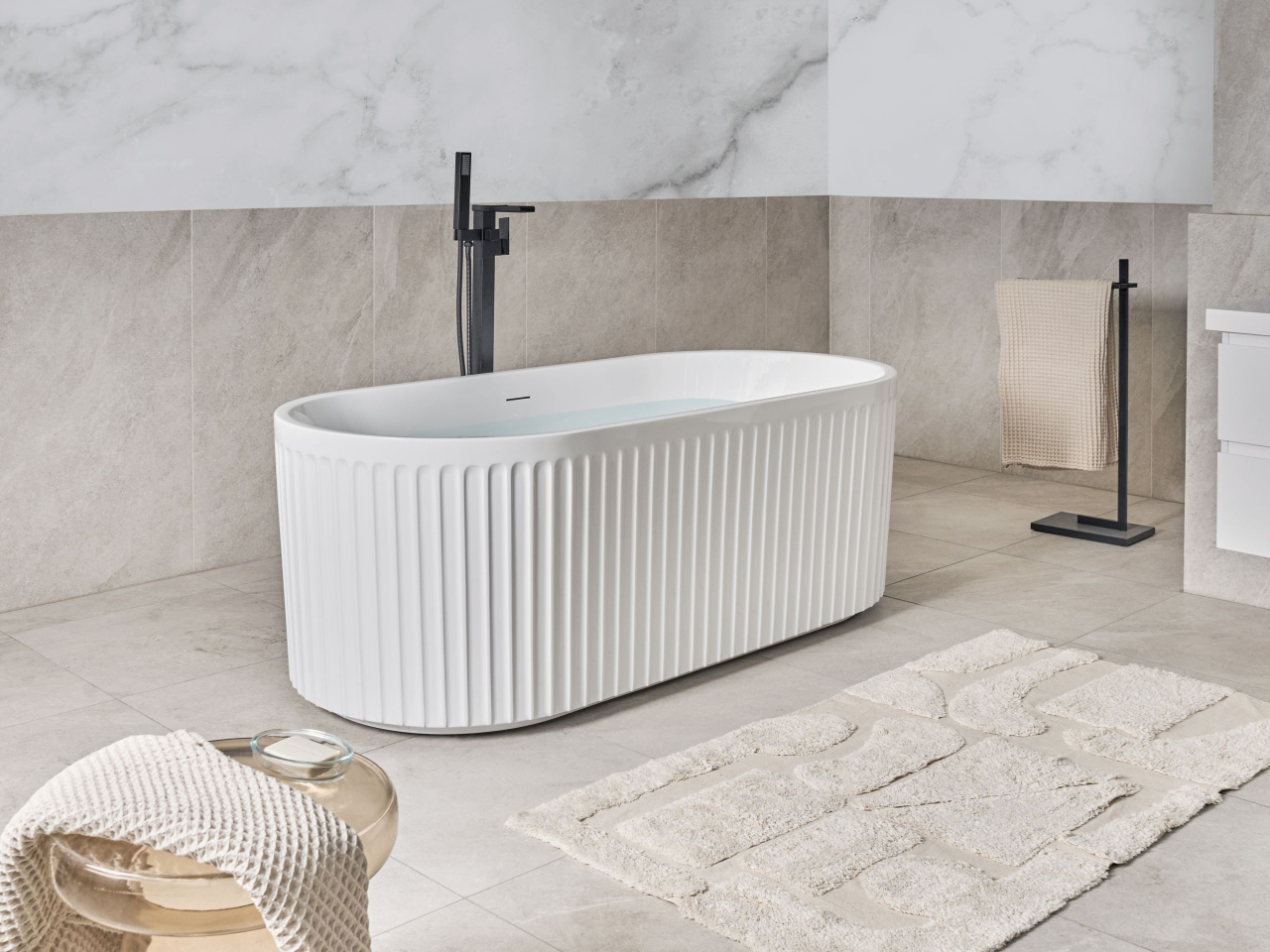 SERENA freestanding bathtub 170 x 80 cm White [1]