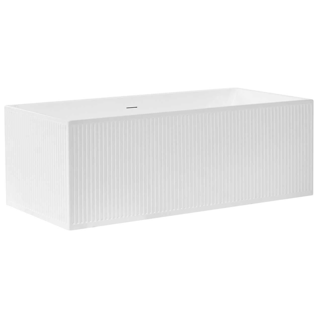 Freestanding bathtub SERENA 170 x 80 cm White [5]