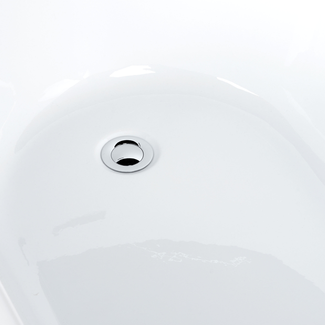 Freestanding bathtub SOLARTE 170 x 78 cm Black/White [10]