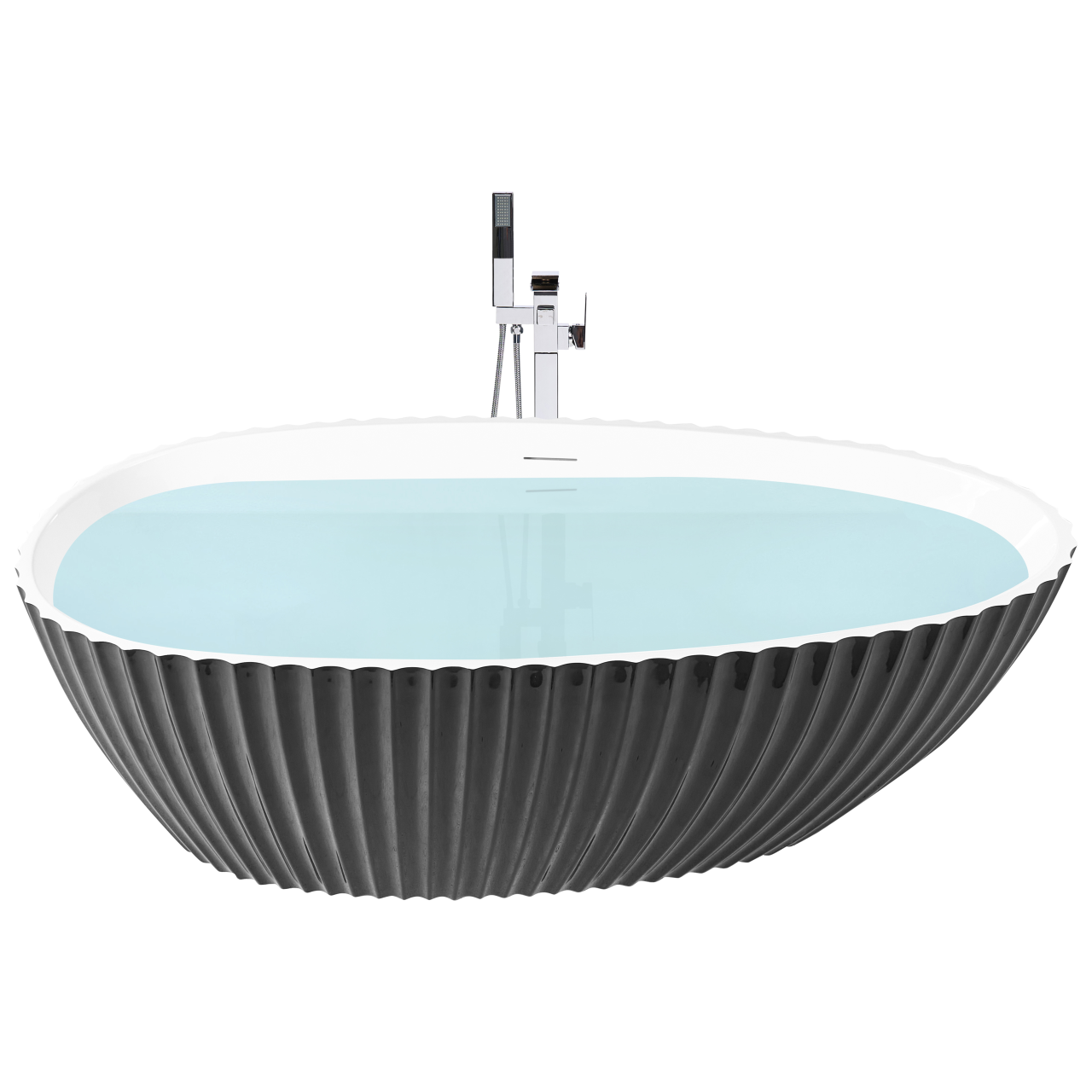 TEFE freestanding bathtub 170 x 78 cm Black [2]