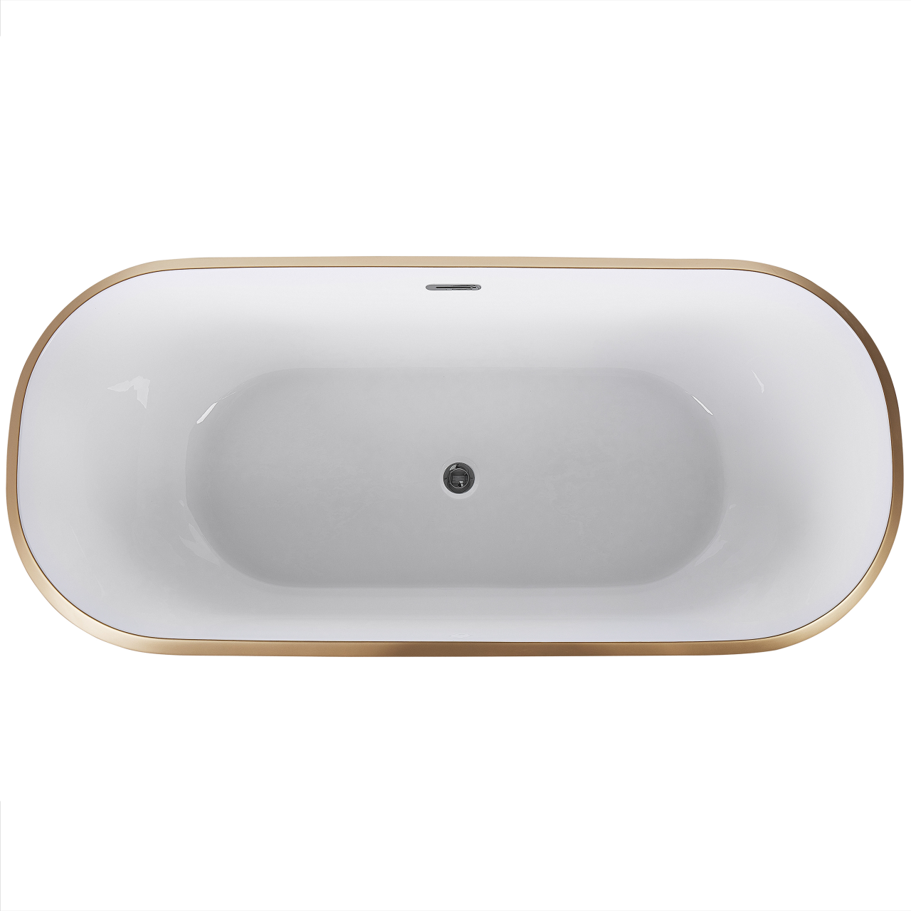 Cadă freestanding TESORO 170 x 77 cm Auriu [7]