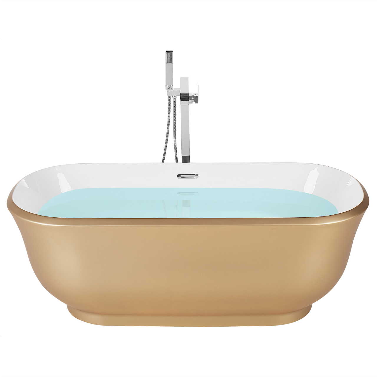 Freestanding bathtub TESORO 170 x 77 cm Gold [2]