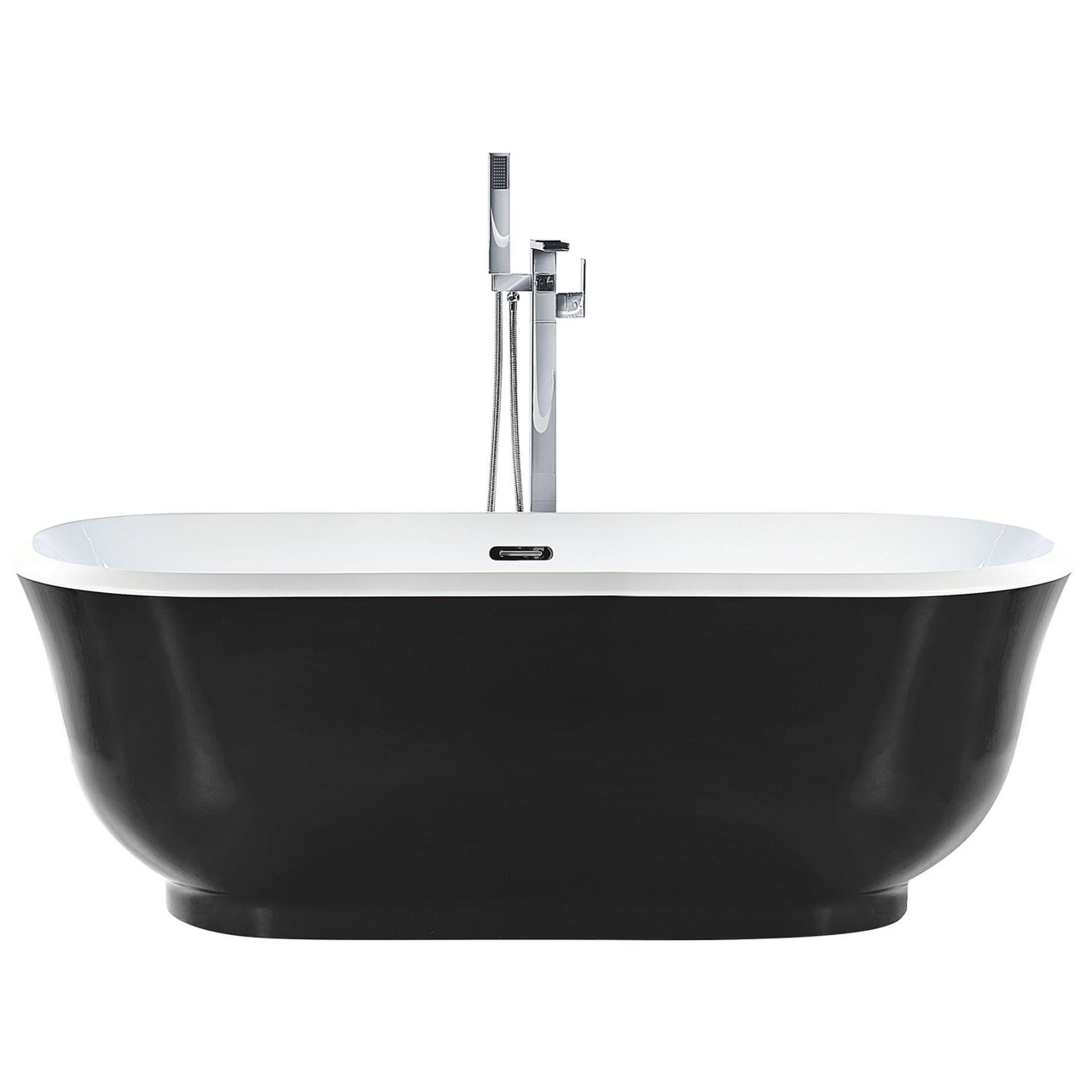 Freestanding bathtub TESORO 170 x 77 cm Black [2]
