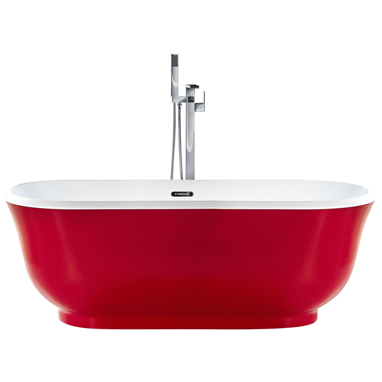 Tesoro freestanding bathtub 170 x 77 cm Red [2]