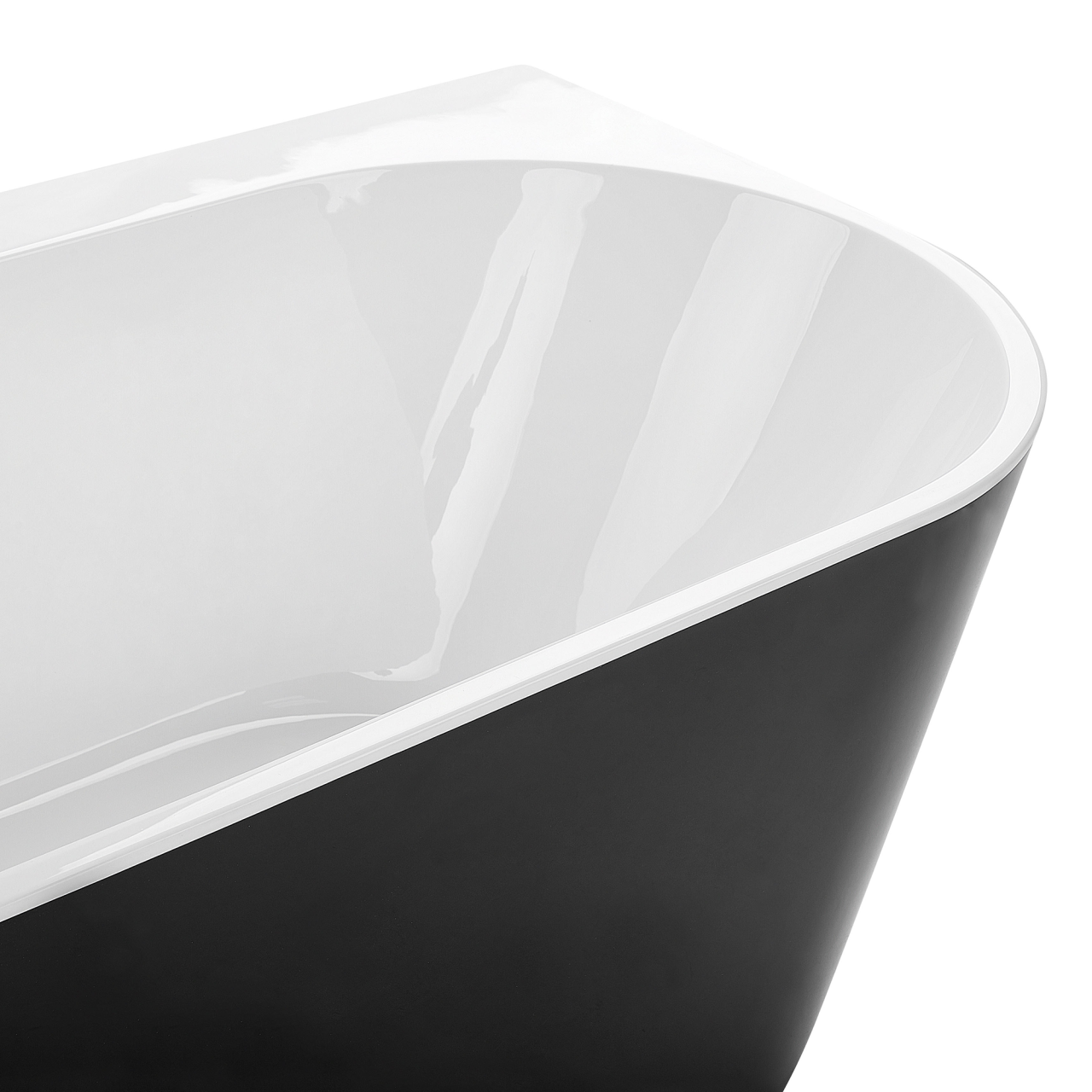 Cadă HARVEY 170 x 80 cm Negru/Alb [9]