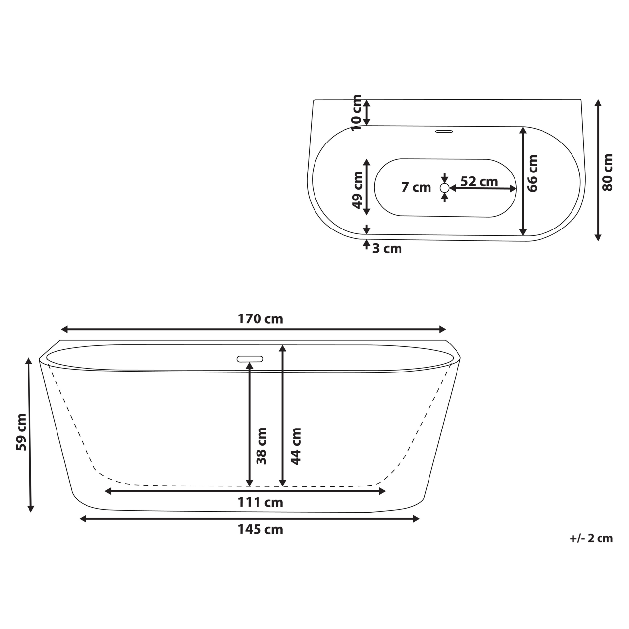 Cadă HARVEY 170 x 80 cm Roșu [3]