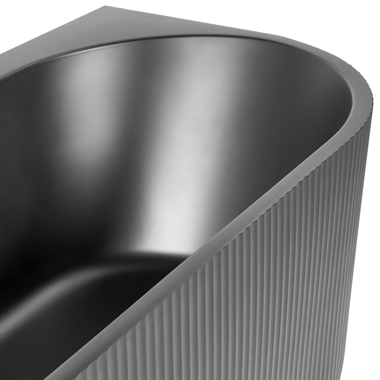 Corner bathtub GOCTA Right 170 x 80 cm Black [10]