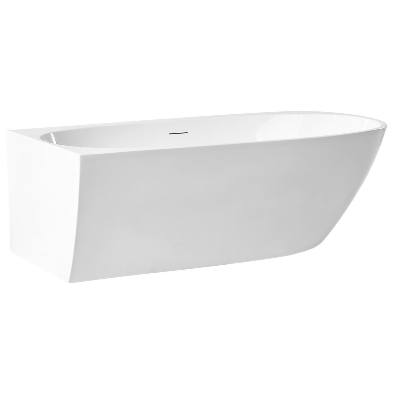 Cadă pe colț PARNAIBA Dreapta 170 x 80 cm Alb [4]