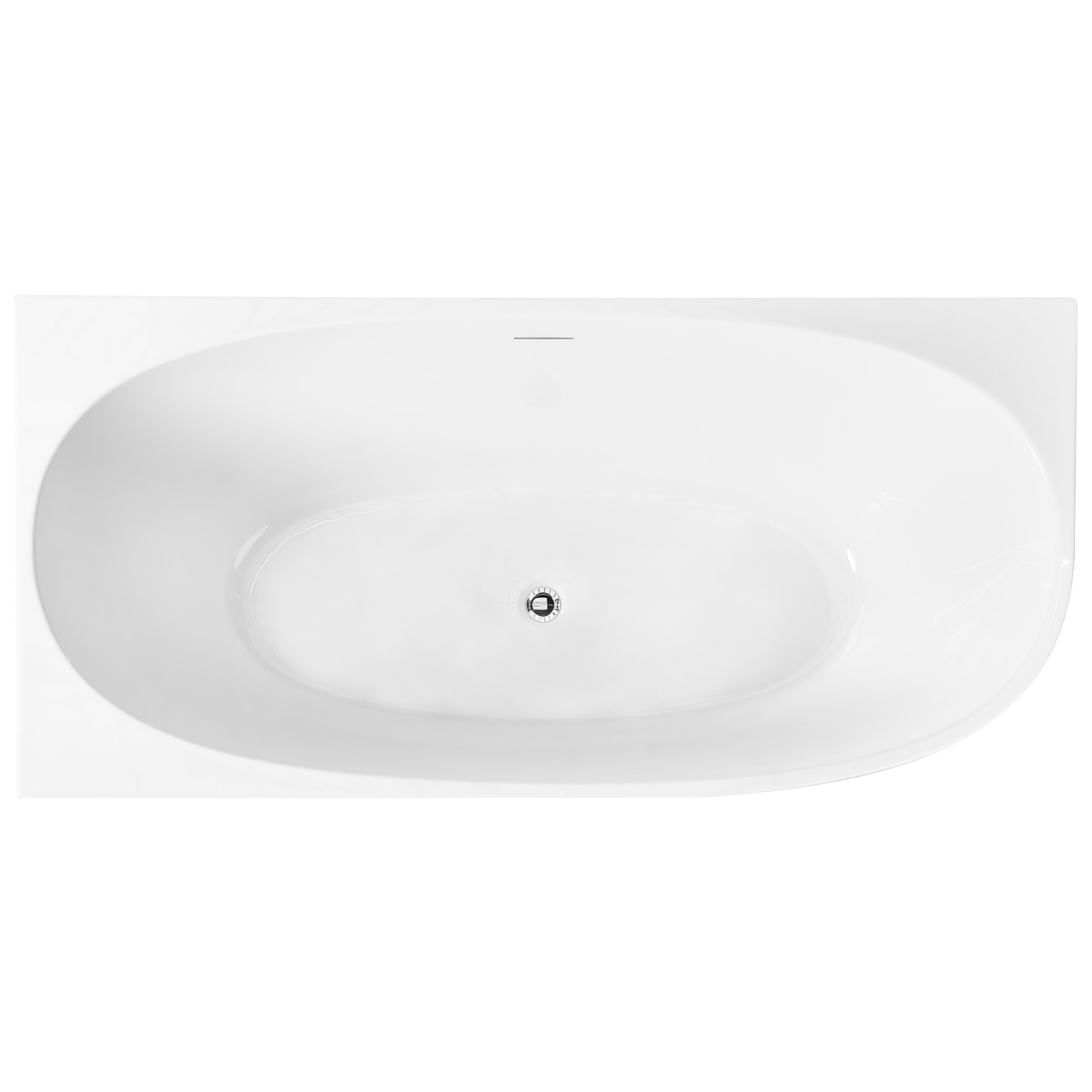 Cadă pe colț PARNAIBA Dreapta 170 x 80 cm Alb [8]